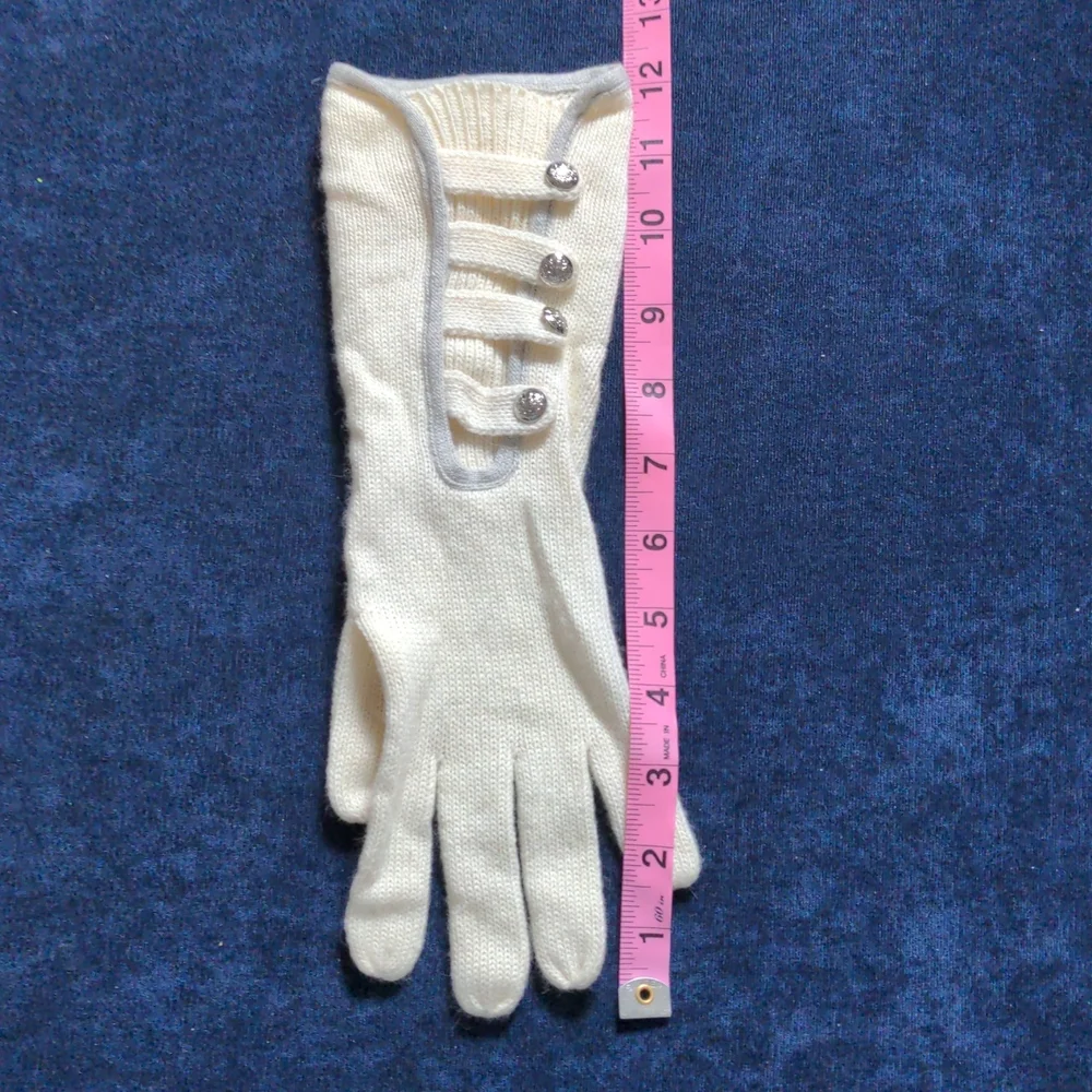 LAUREN Ralph Lauren Wool/Cashmere blend knit gloves, 3 pairs, black pair is NWT - Picture 7 of 8